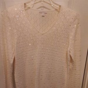 Charter Club beautiful sparkle sweater - Sz L